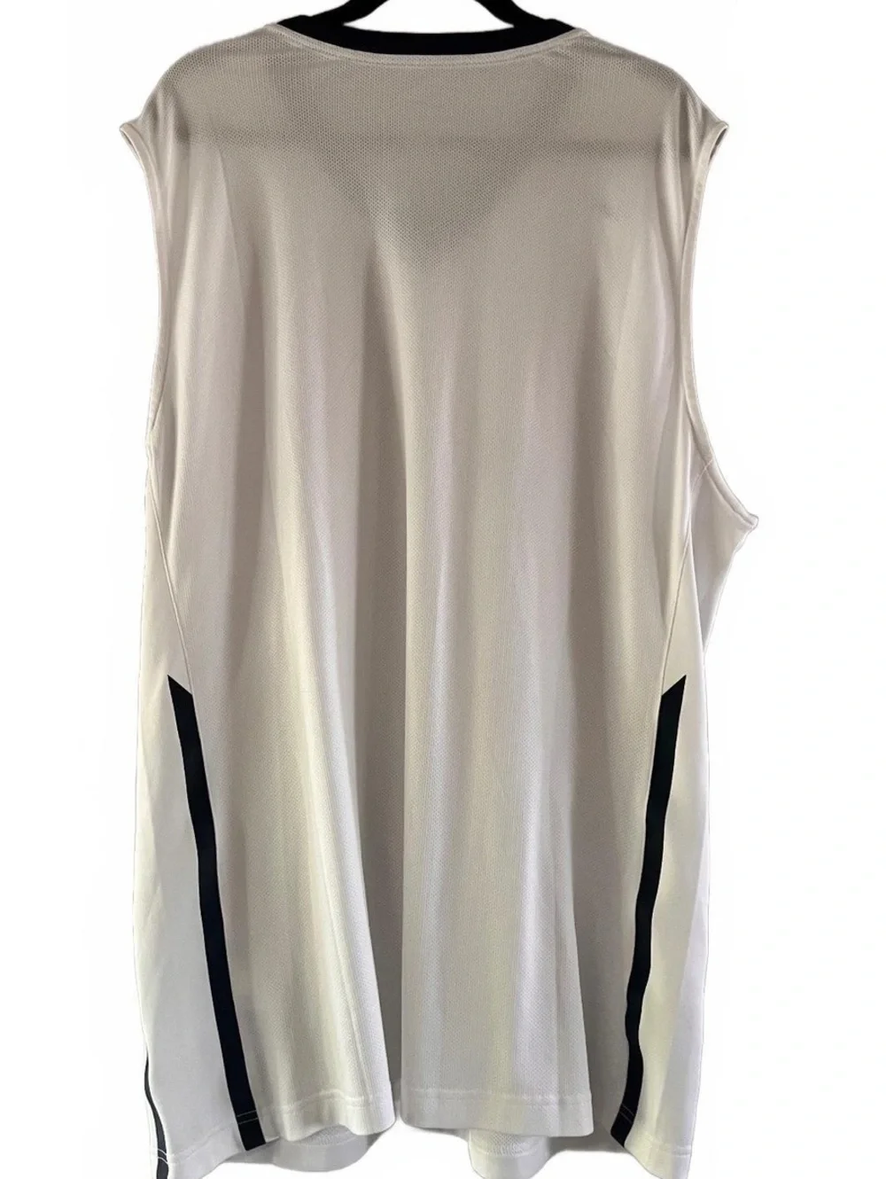 90s Vintage Nike Team XXL White Basketball Jersey with Black Trim